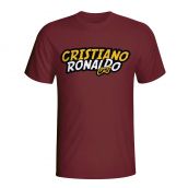 Cristiano Ronaldo Comic Book T-shirt (maroon) - Kids