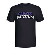 Gabriel Batistuta Comic Book T-shirt (black)