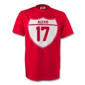 Alexis Sanchez Arsenal Crest Tee (red)