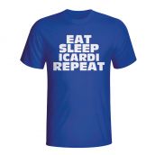 Eat Sleep Icardi Repeat T-shirt (blue)