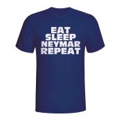 Eat Sleep Neymar Repeat T-shirt (navy)
