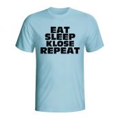 Eat Sleep Klose Repeat T-shirt (sky Blue)