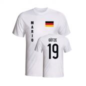 Mario Gotze Germany Flag T-shirt (white)