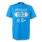 Diego Forlan Uruguay Uru T-shirt (sky Blue) - Kids