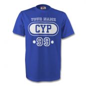 Cyprus Cyp T-shirt (blue) Your Name