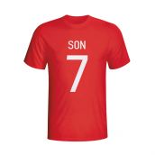 Son Heung-min South Korea Hero T-shirt (red) - Kids