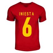Iniesta Spain Hero T-shirt (red)