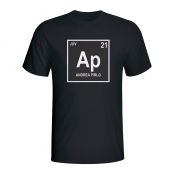 Andrea Pirlo Juventus Periodic Table T-shirt (black)