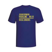 Juan Roman Riquelme Boca Juniors Squad T-shirt (navy)