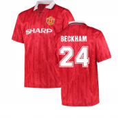 1994 Manchester United Home Football Shirt (BECKHAM 24)