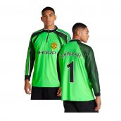 1998-1999 Manchester United Retro Goalkeeper Jersey (Green) (Schmeichel 1)