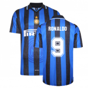 1998 Inter Milan Score Draw Home Shirt (RONALDO 9)