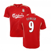 2005-2006 Liverpool Home CL Retro Shirt (FOWLER 9)