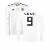 2017-2018 Germany Long Sleeve Home Shirt (Schurrle 9)
