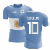 2023-2024 Argentina Flag Concept Football Shirt (Riquelme 10)