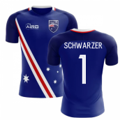 2023-2024 Australia Flag Away Concept Football Shirt (Schwarzer 1)