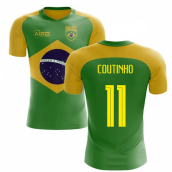 2022-2023 Brazil Flag Concept Football Shirt (Coutinho 11)