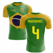 2022-2023 Brazil Flag Concept Football Shirt (Marquinhos 4)