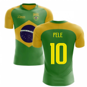 2025-2026 Brazil Flag Concept Football Shirt (Pele 10)