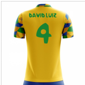 2023-2024 Brazil Home Concept Football Shirt (David Luiz 4)