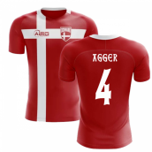 2023-2024 Denmark Flag Concept Football Shirt (Agger 4)