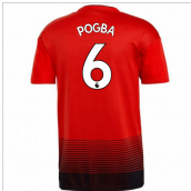 2018-2019 Man Utd Adidas Home Football Shirt (Pogba 6)