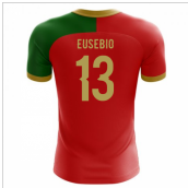 2023-2024 Portugal Flag Home Concept Football Shirt (Eusebio 13)