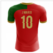 2023-2024 Portugal Flag Home Concept Football Shirt (J Mario 10)