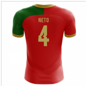 2023-2024 Portugal Flag Home Concept Football Shirt (Neto 4)