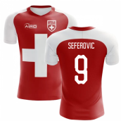 2023-2024 Switzerland Flag Concept Football Shirt (Seferovic 9)
