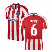 2019-2020 Atletico Madrid Vapor Match Home Shirt (KOKE 6)
