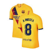 2019-2020 Barcelona Away Nike Football Shirt (A INIESTA 8)