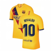 2019-2020 Barcelona Away Nike Football Shirt (RIVALDO 10)