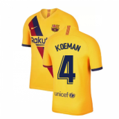 2019-2020 Barcelona Away Nike Shirt (Kids) (KOEMAN 4)