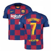 2019-2020 Barcelona Home Nike Football Shirt (COUTINHO 7)