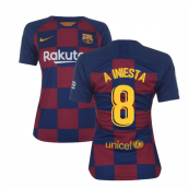 2019-2020 Barcelona Home Nike Ladies Shirt (A INIESTA 8)