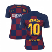 2019-2020 Barcelona Home Nike Ladies Shirt (RIVALDO 10)