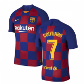 2019-2020 Barcelona Home Vapor Match Nike Shirt (Kids) (COUTINHO 7)