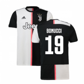 2019-2020 Juventus Adidas Home Football Shirt (Bonucci 19)
