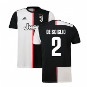 2019-2020 Juventus Adidas Home Football Shirt (De Sciglio 2)