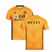 2019-2020 Wolves Home Football Shirt (NEVES 8)