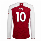 2020-2021 Arsenal Adidas Home Long Sleeve Shirt (OZIL 10)