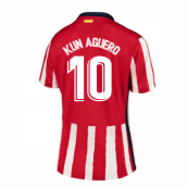 2020-2021 Atletico Madrid Home Nike Shirt (Ladies) (KUN AGUERO 10)