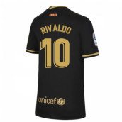 2020-2021 Barcelona Away Nike Shirt (Kids) (RIVALDO 10)