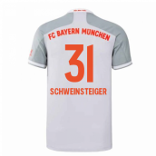 2020-2021 Bayern Munich Adidas Away Football Shirt (SCHWEINSTEIGER 31)