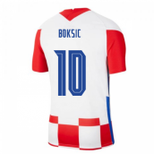 2020-2021 Croatia Home Nike Football Shirt (BOKSIC 10)