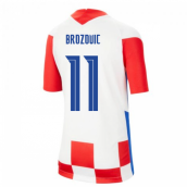 2020-2021 Croatia Home Nike Football Shirt (Kids) (BROZOVIC 11)