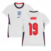 2020-2021 England Home Nike Football Shirt (Kids) (Mount 19)