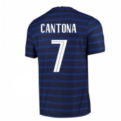 2020-2021 France Home Nike Vapor Match Shirt (CANTONA 7)