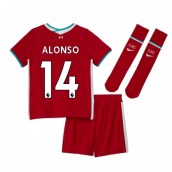 2020-2021 Liverpool Home Nike Little Boys Mini Kit (ALONSO 14)